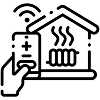 efficient heating cooling solutions icon